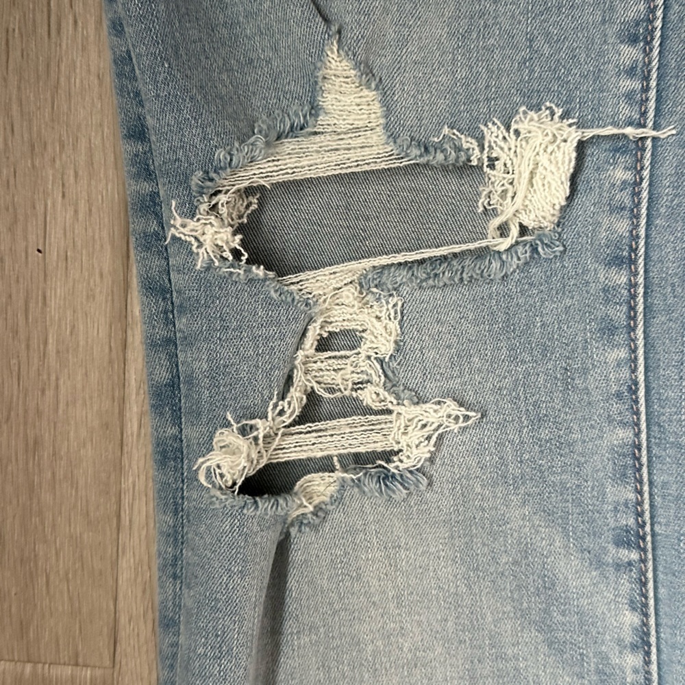 AMERICA EAGLE NEXT LEVEL STRETCH Super High Rise Flare jeans size 000 Reg - Picture 10 of 11